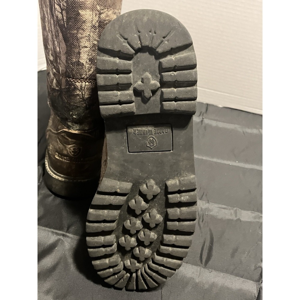 Game Winner Pull On Mens Hunting Camo Waterproof Boots US Size 8.9 Mid Calf - Picture 10 of 12